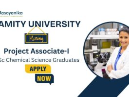 Research Jobs at Amity University | Apply Now For The Project Associate Role