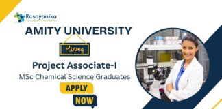 Research Jobs at Amity University | Apply Now For The Project Associate Role