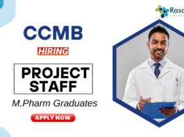 Research Jobs at CSIR-CCMB | M.Pharm Graduates Apply Now for the Project Staff Position