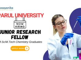 Research Jobs at Parul University | Biotechnology Graduates Apply Now for the JRF Vacancy