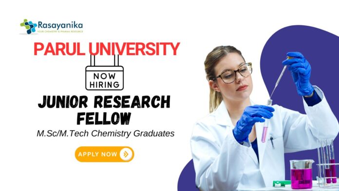 Research Jobs at Parul University | Biotechnology Graduates Apply Now for the JRF Vacancy