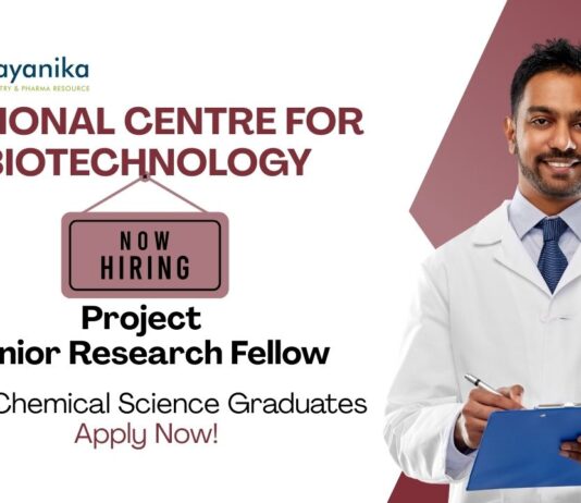 Research Jobs at RCB | MSc Chemical Science Graduates Apply Now For The JRF Role