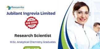 Research Scientist Job at Jubilant Chemical Engineering Job Apply Now