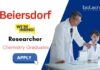 Researcher Job Vacancy at Beiersdorf Hiring Chemistry Graduates-Apply Now