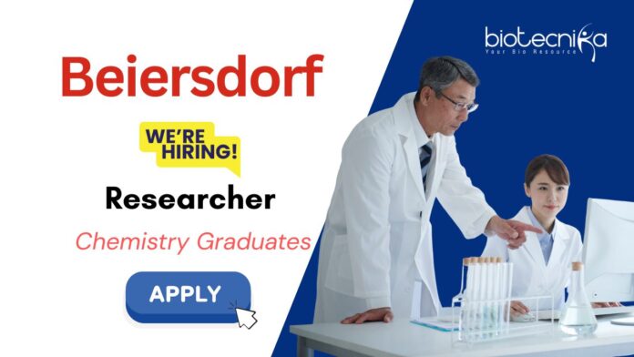 Researcher Job Vacancy at Beiersdorf Hiring Chemistry Graduates-Apply Now
