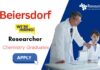 Researcher Job Vacancy at Beiersdorf Hiring Chemistry Graduates-Apply Now