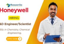 Scientist Job Vacancy in Pune at Honeywell Chemistry Graduates Apply