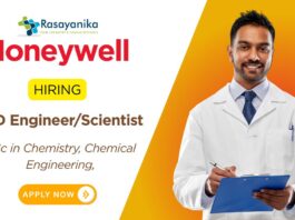 Scientist Job Vacancy in Pune at Honeywell Chemistry Graduates Apply