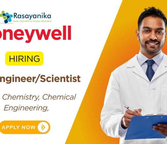 Scientist Job Vacancy in Pune at Honeywell Chemistry Graduates Apply