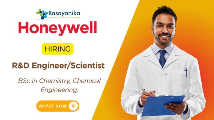 Scientist Job Vacancy in Pune at Honeywell Chemistry Graduates Apply