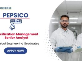 Research Jobs | Pepsi Company Recruitment for Specification Management Senior Analyst