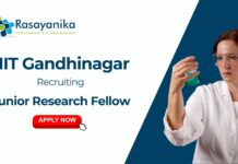 JRF Recruitment at IIT Gandhinagar | MSc Chemistry Candidates Apply Now