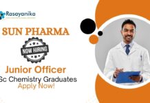 Sun Pharma Job For BSc Chemistry Graduates | Apply Now For The Junior Officer Role