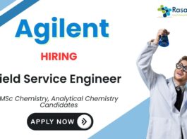 Field Service Engineer at Agilent | MSc Chemistry Job  Apply Now