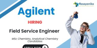 Field Service Engineer at Agilent | MSc Chemistry Job  Apply Now