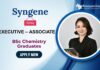 Syngene Hiring BSc Chemistry Graduates | Apply Now for Executive - Associate Role