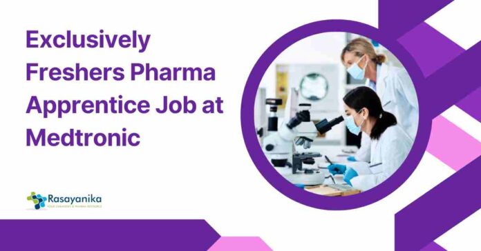 Freshers Pharma Job Openings at Medtronic
