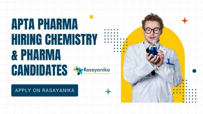 Pharma & Chemistry Job Vacancies