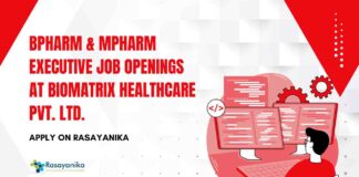 BPharm & MPharm Job Openings at BioMatrix Healthcare Pvt. Ltd.