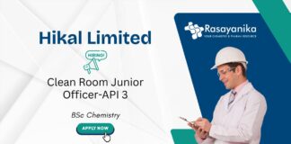 BSc Chemistry Job Opportunity | Apply Now at Hikal Limited