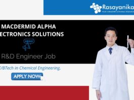 Latest R&D Engineer Job | at MacDermid Alpha Electronics Solutions, Apply Now