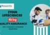 Zydus Lifesciences | Walk-In Interview for Chemistry graduates