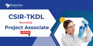 Project Associate Jobs at CSIR-TKDL | MSc Chemistry Jobs 