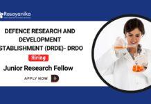 Government Jobs for Chemistry Graduates | JRF Vacancy at DRDO