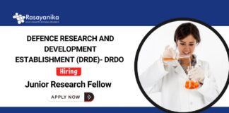 Government Jobs for Chemistry Graduates | JRF Vacancy at DRDO