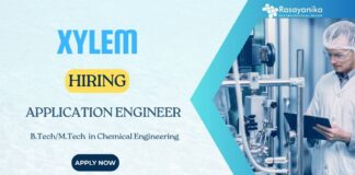 Chemical Engineering Jobs: Xylem is hiring an Application Engineer - Apply Now