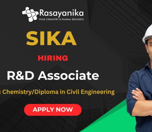 Apply now for civil engineering jobs and chemistry jobs in cement additive research.