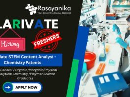 Associate STEM Content Analyst – Chemistry Patents at Clarivate, Chennai ,Freshers job
