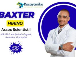 Associate Scientist I – Analytical Chemistry Jobs at Baxter Bengaluru , Analytical Chemistry jobs