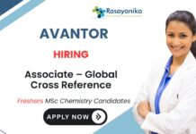 Avantor Careers Data Analysis Job in  Coimbatore Freshers Job - Associate Position