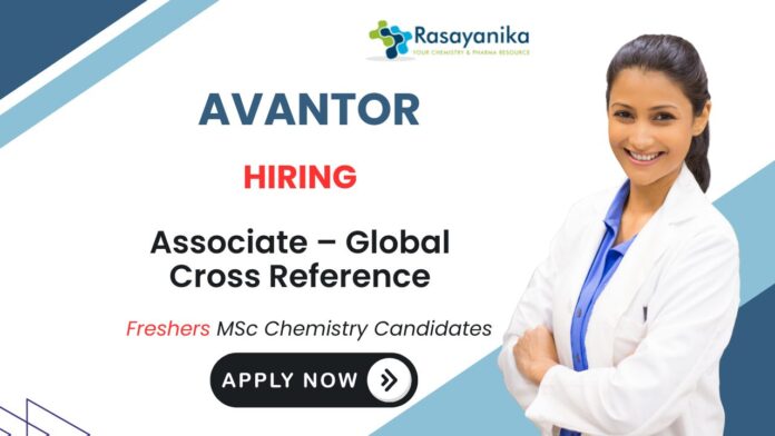 Avantor Careers Data Analysis Job in  Coimbatore Freshers Job - Associate Position