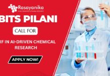 BITS Pilani Goa Call for JRF Position in AI-Driven Chemical Research Apply Now!