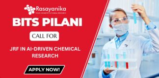 BITS Pilani Goa Call for JRF Position in AI-Driven Chemical Research Apply Now!