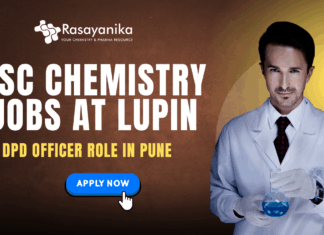 BSc Chemistry Jobs at Lupin Apply Now for DPD Officer Role In Pune
