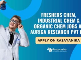 Freshers Chem, Industrial Chem & Organic Chem Jobs