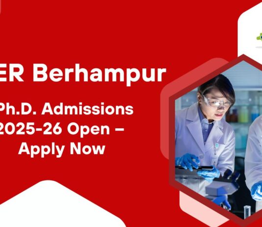 Chemistry Research Fellowship at IISER Berhampur | PhD Admissions 2025-26