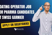 Coating Operator Job For Pharma Candidates