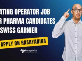 Coating Operator Job For Pharma Candidates