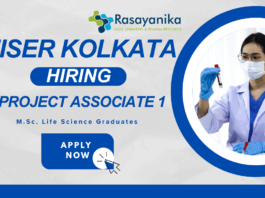 Project Associate 1 Job at IISER | Life science Job MOE-STARS Research