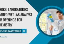 Wet Lab Analyst Jobs at Choksi Laboratories Limited