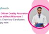 Quality Assurance Jobs at Reckitt | BSc Chemistry Jobs