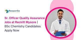Quality Assurance Jobs at Reckitt | BSc Chemistry Jobs