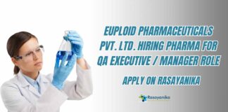 Pharma QA Job Vacancies at Euploid Pharmaceuticals Pvt. Ltd.
