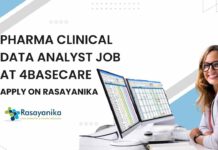 Pharma Clinical Data Analyst Job at 4Basecare - Apply on Rasayanika