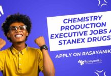 Chemistry Production Executive Jobs at Stanex Drugs