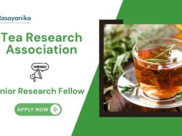 JRF Positions at Tea Research Association | MSc Chemistry Jobs at TOCKLAI